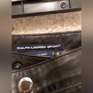 Ralph Lauren Leather Pants with beautiful lining inside!